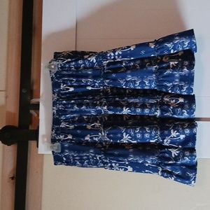 Cute Blue and white skater skirt